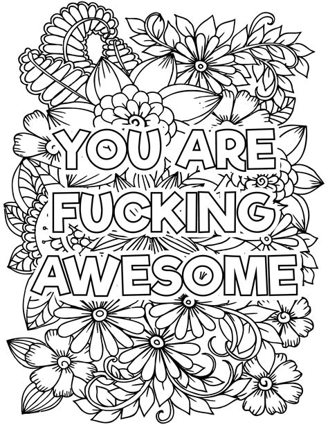 adult coloring pages swear words|free printable inappropriate coloring pages for adults.